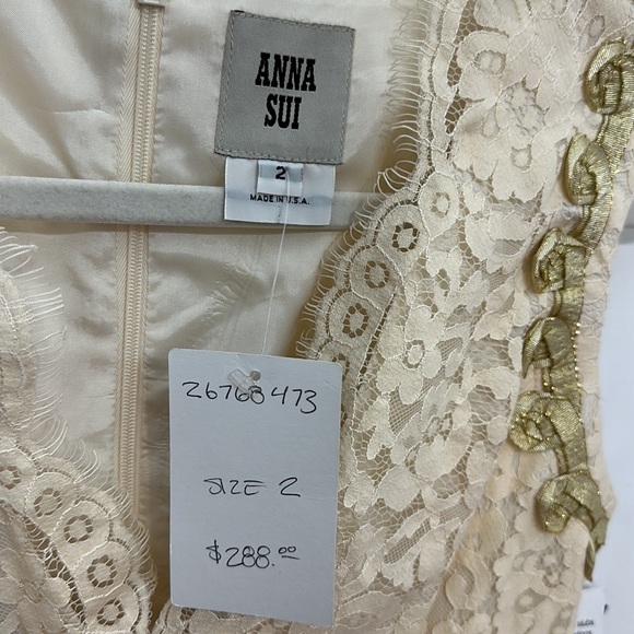 Anna Sui Lonoke Lace Dress  Size 2 - Picture 12 of 15